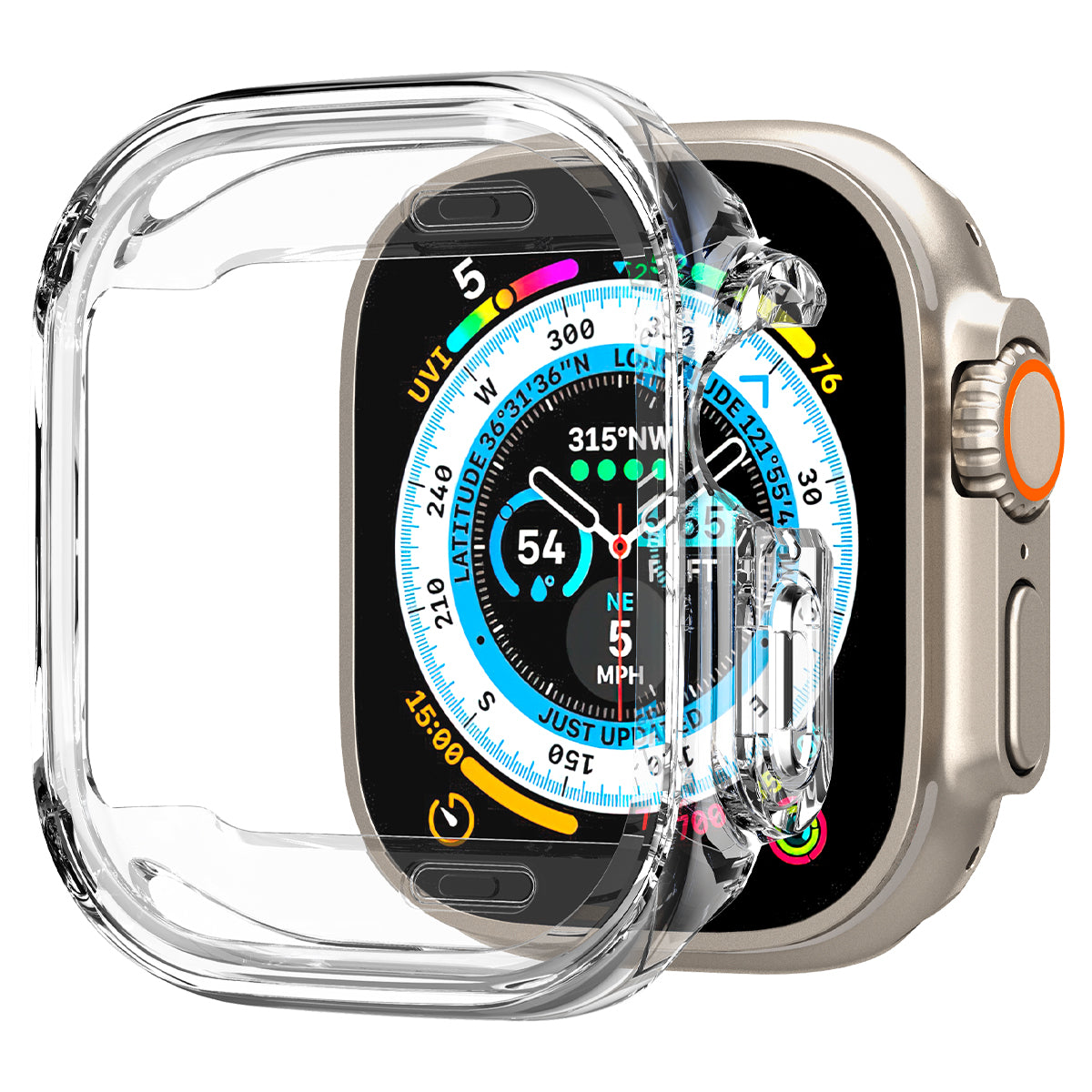 Spigen Ultra Hybrid, clear - Apple Watch Ultra 49mm - iSTYLE RS