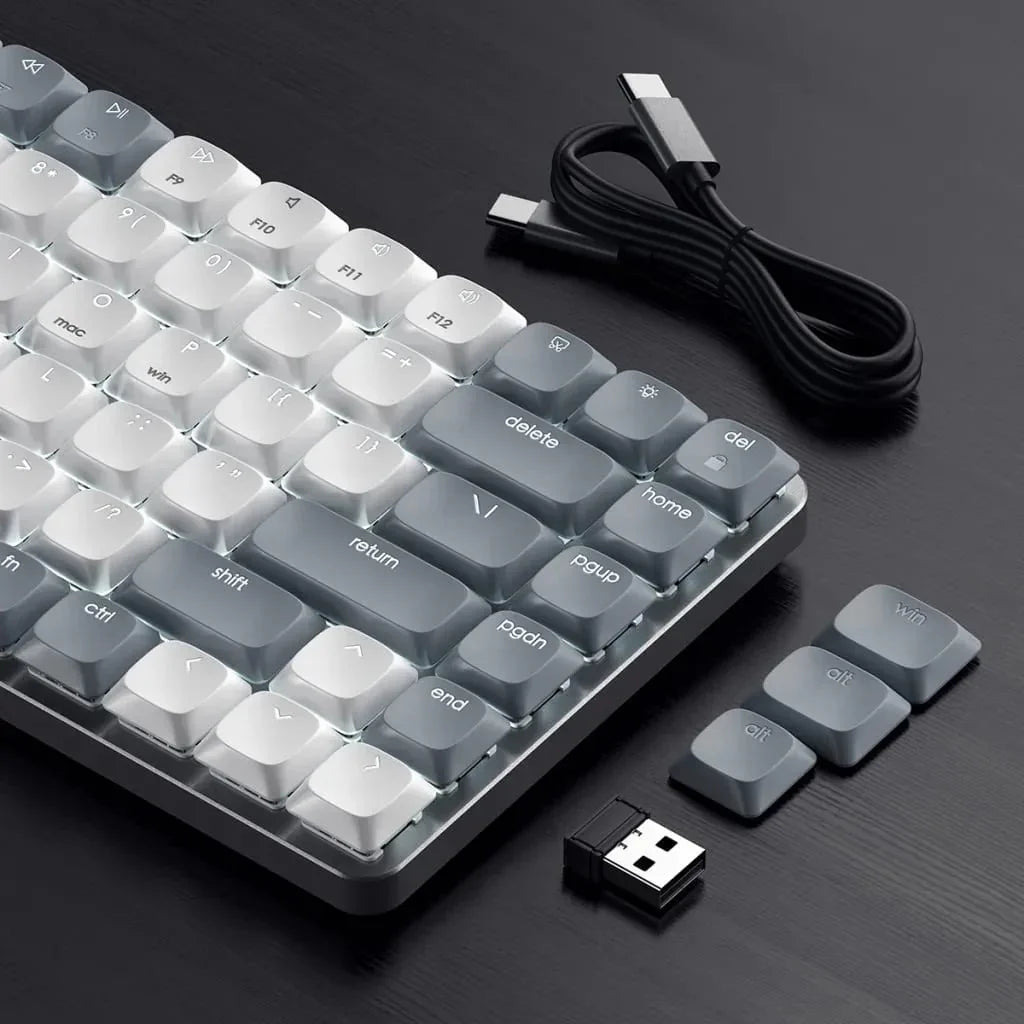 Satechi SM1 Mechanical Keyboard (White/Gray) - US - iSTYLE RS