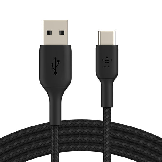 Belkin BOOST CHARGE USB-A to USB-C Cable, Braided - 1M - Black - iSTYLE RS