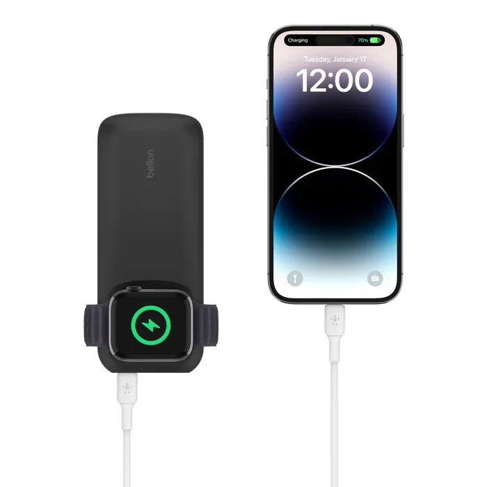Belkin BoostCharge Pro Fast Wireless Charger for Apple Watch + Power Bank 10K - iSTYLE RS
