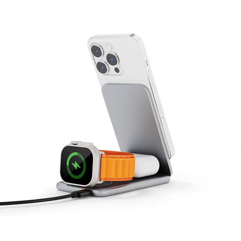 ISTYLE Mag+ Foldable Charging Stand MagSafe compatible - space grey - iSTYLE RS