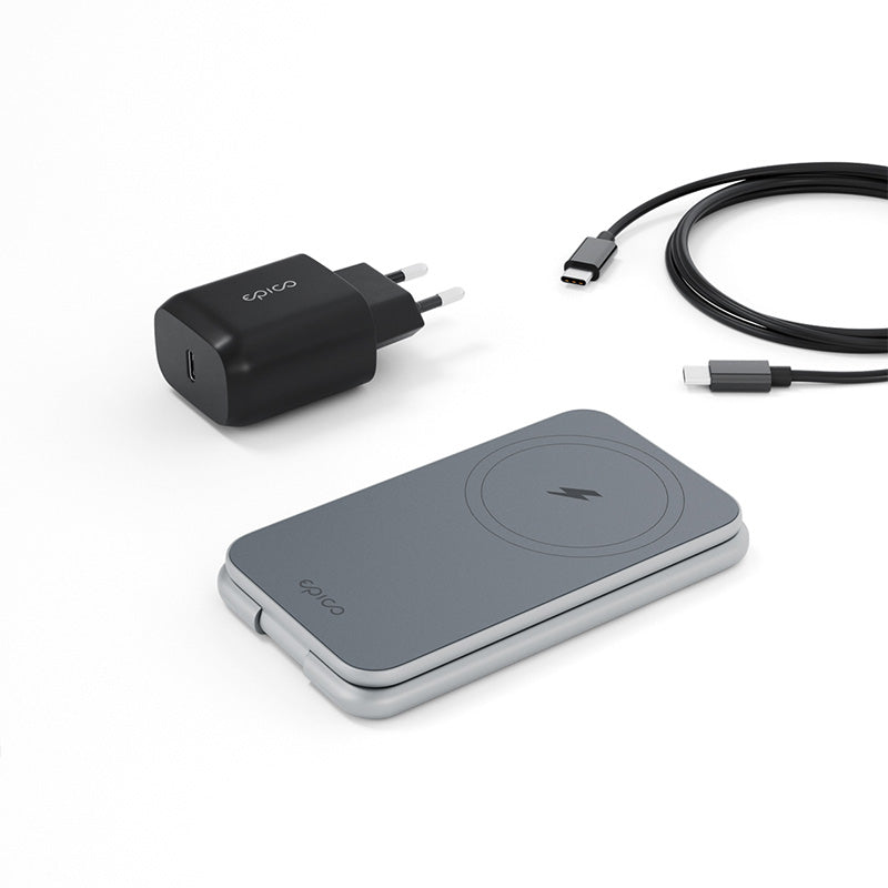 ISTYLE Mag+ Foldable Charging Stand MagSafe compatible - space grey - iSTYLE RS