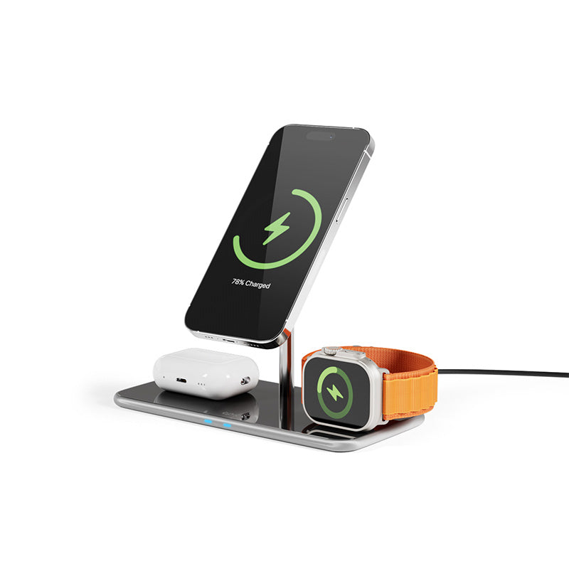 Epico Mag+ Glass Charging Stand MagSafe compatible - black - iSTYLE RS