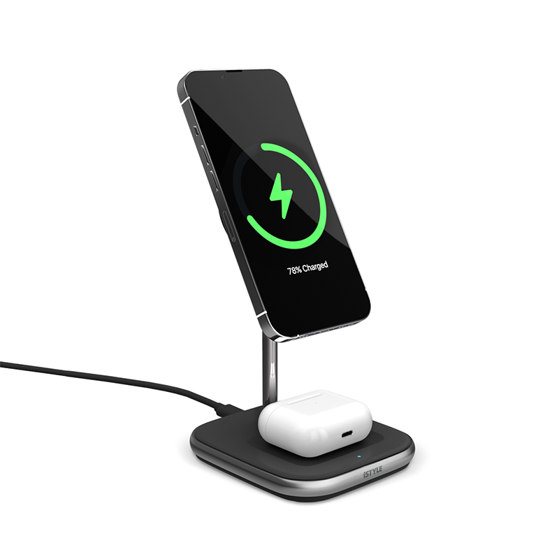 ISTYLE 2IN1 MagSafe Wireless Charger - black - iSTYLE RS