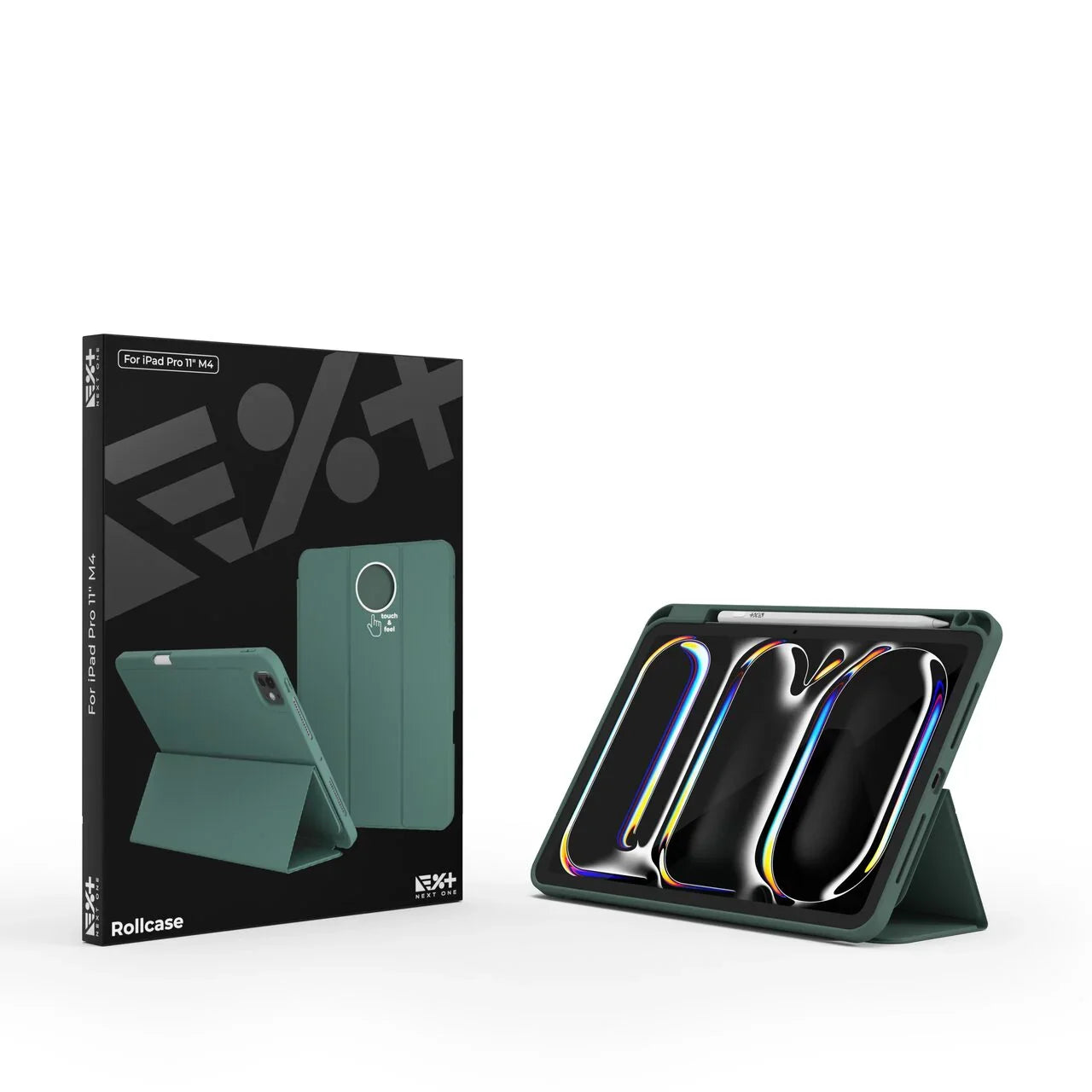 NEXT ONE RollCase for iPad Pro 11 M4 GREEN - iSTYLE RS