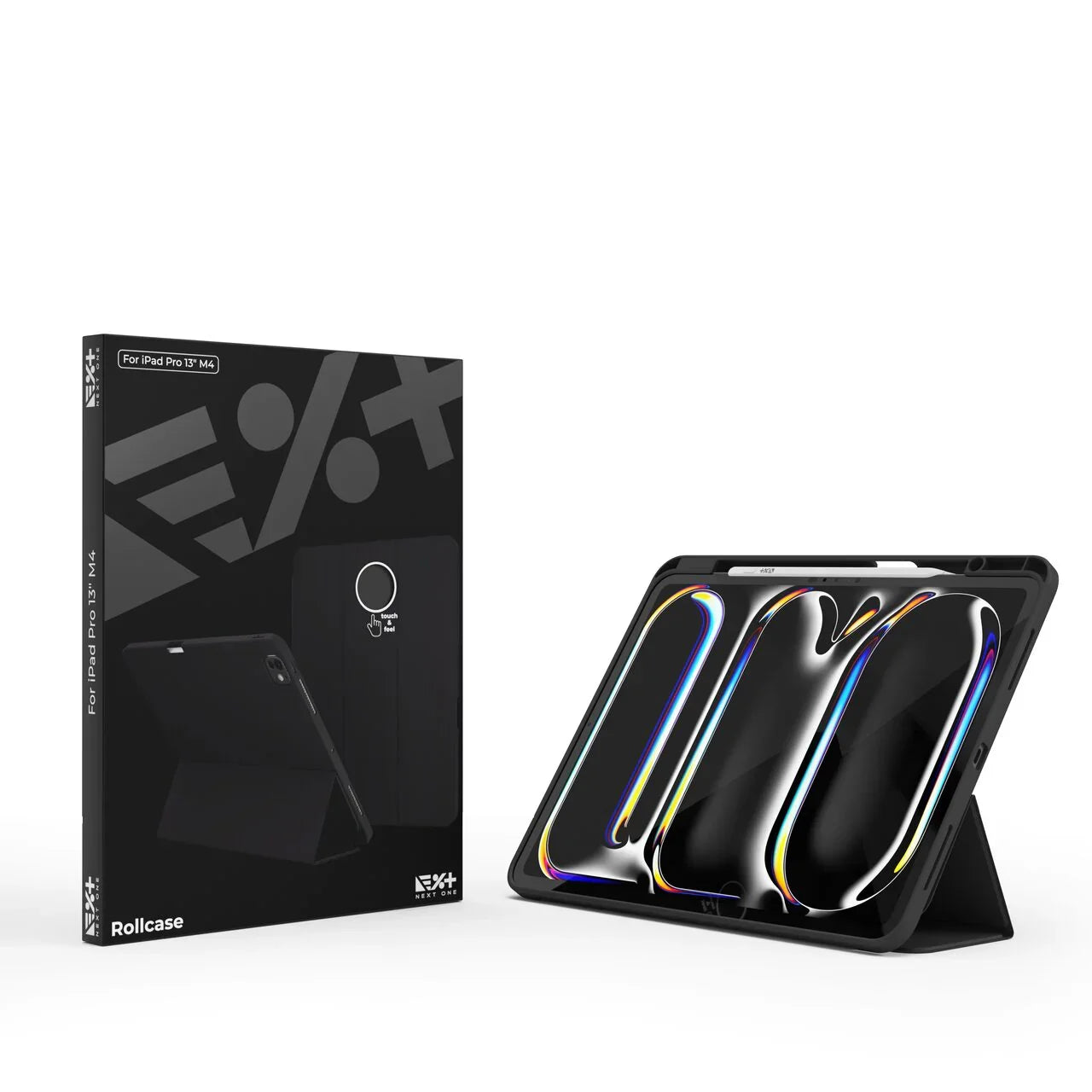 NEXT ONE RollCase for iPad Pro 13 M4 Black - iSTYLE RS