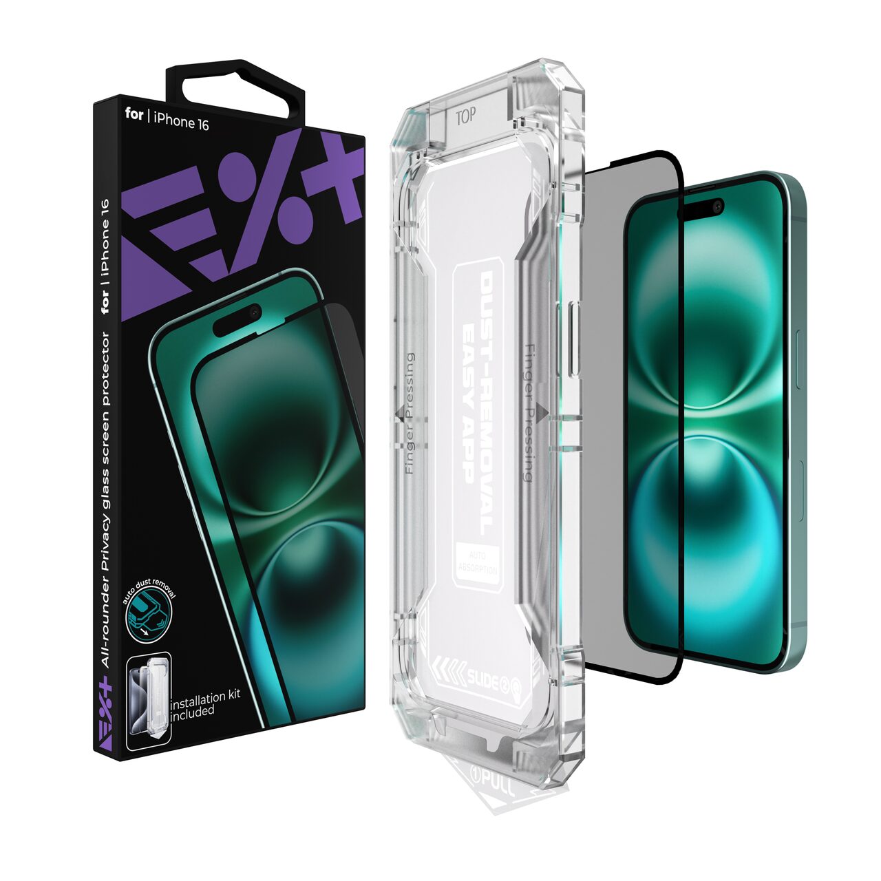 Next One All-Rounder Privacy glass screen Protector za iPhone 16 - iSTYLE RS