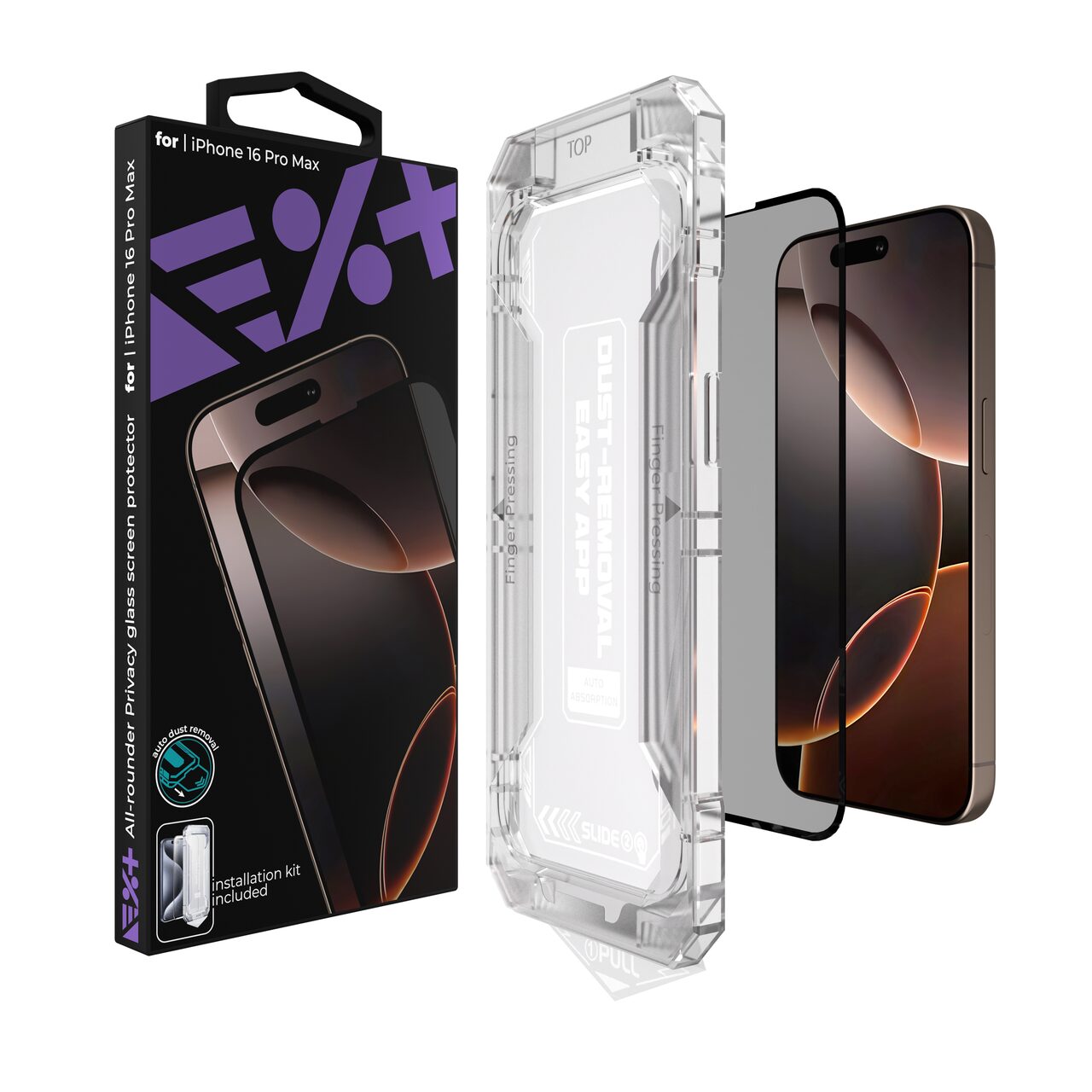 Next One All-Rounder Privacy glass screen Protector za iPhone 16 Pro Max - iSTYLE RS