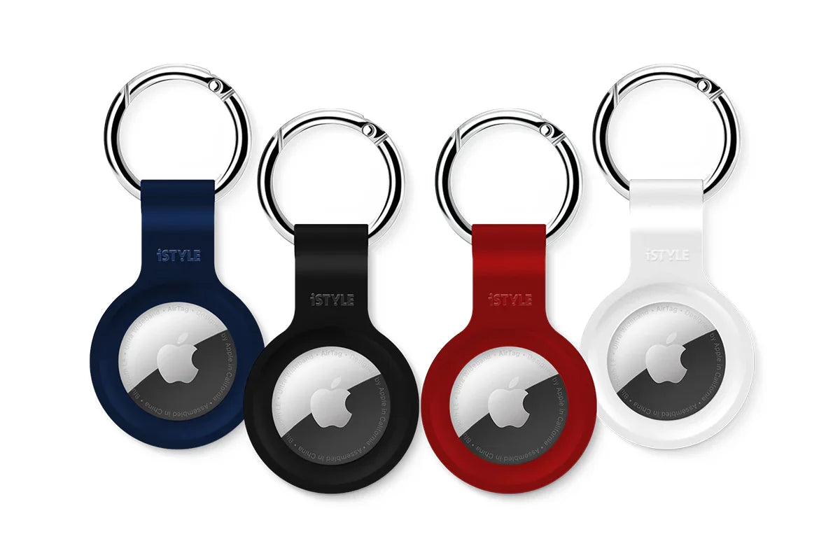 iStyle Silicone Case za AirTag - Black, White, Blue, Red - iSTYLE RS