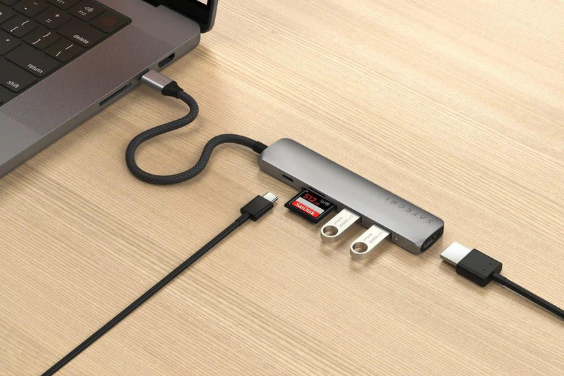 Satechi 6-in-1 USB-C Slim Multiport Adapter - Space Grey - iSTYLE RS