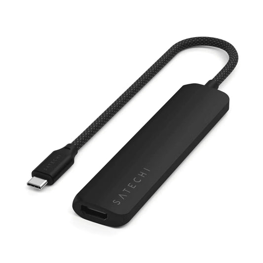 Satechi 6-in-1 USB-C Slim Multiport Adapter - Black - iSTYLE RS