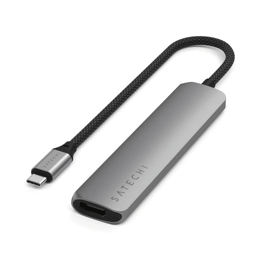 Satechi 6-in-1 USB-C Slim Multiport Adapter - Space Grey - iSTYLE RS