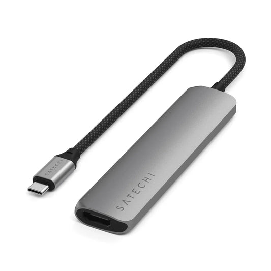 Satechi 6-in-1 USB-C Slim Multiport Adapter - Space Grey - iSTYLE RS