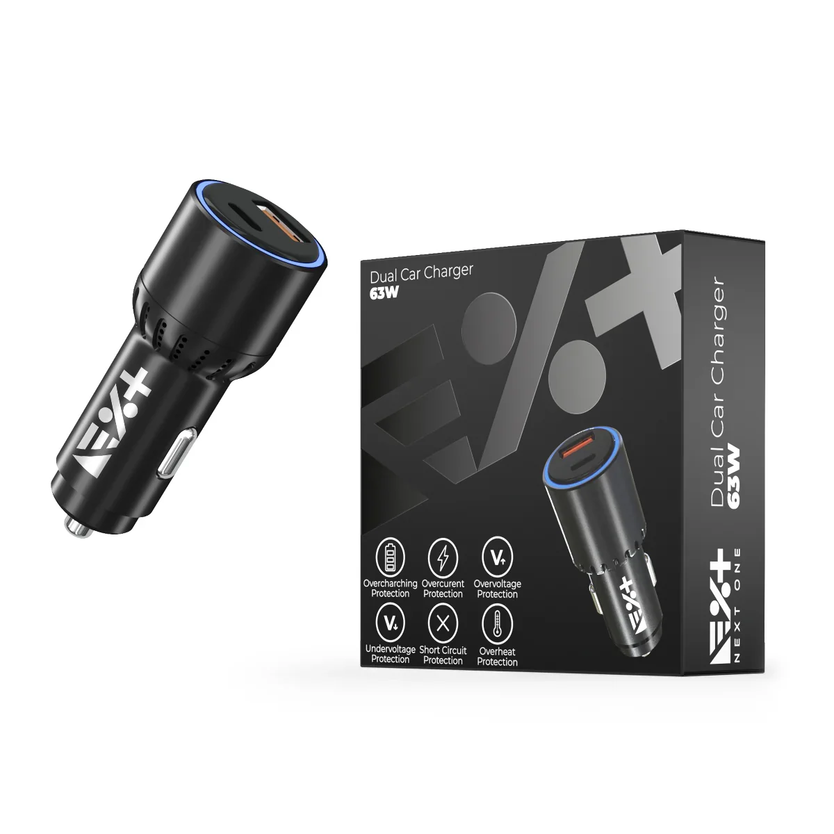 NEXT ONE DUAL 63W CAR CHARGER - iSTYLE RS