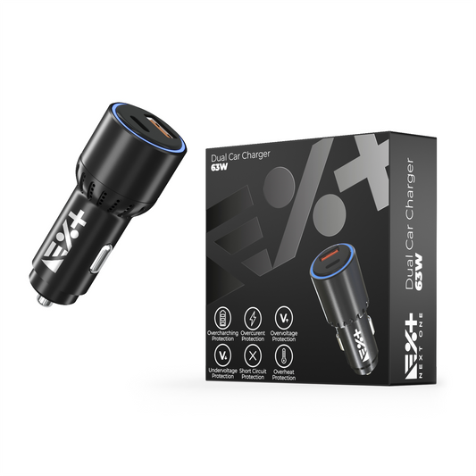 NEXT ONE DUAL 63W CAR CHARGER - iSTYLE RS