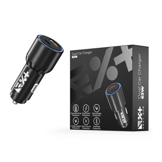 NEXT ONE DUAL 63W CAR CHARGER - iSTYLE RS