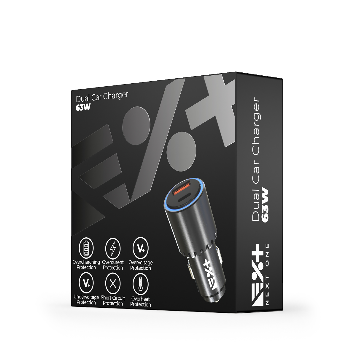 NEXT ONE DUAL 63W CAR CHARGER - iSTYLE RS