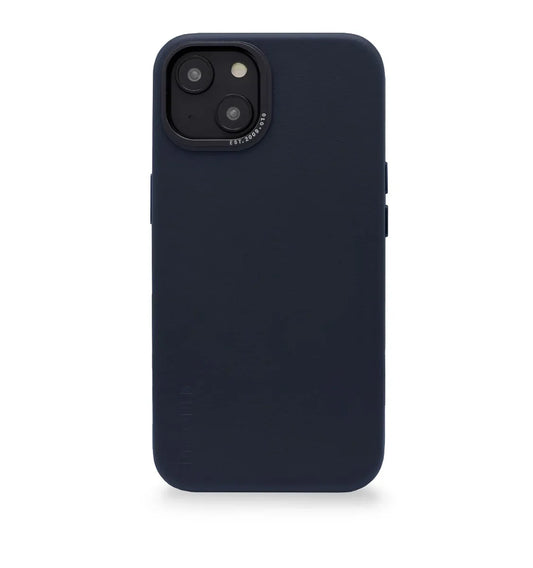 Decoded Leather BackCover, navy - iPhone 14 - iSTYLE RS