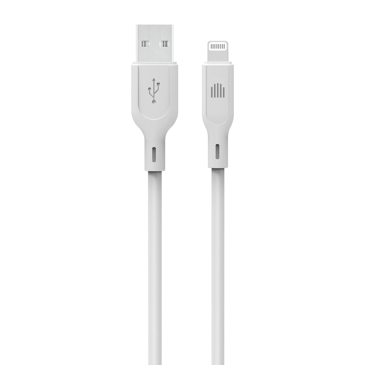 Dviced kabl USB-A na Lightning silicone 1,25m - White