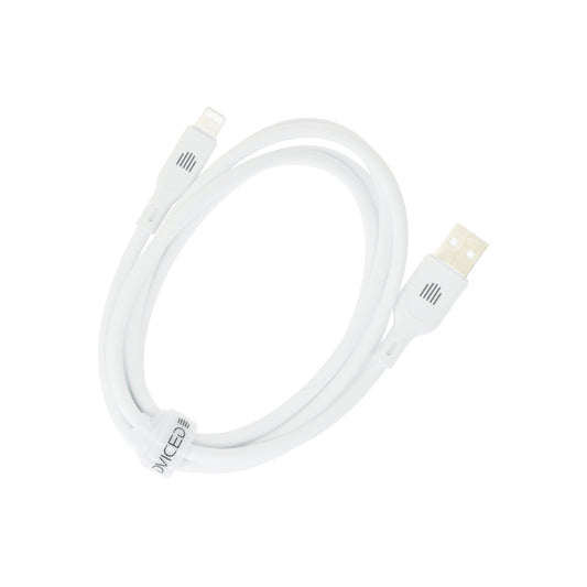 Dviced kabl USB-A na Lightning silicone 1,25m - White