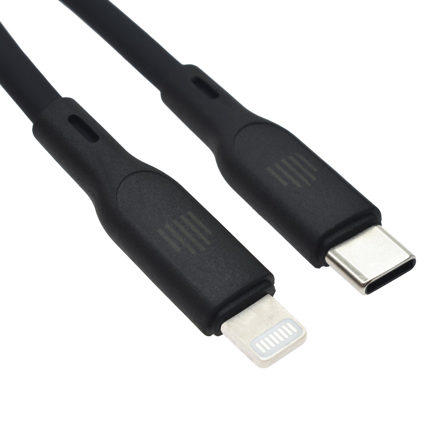 Dviced kabl USB-C na Lightning silicone 1,25m - Black