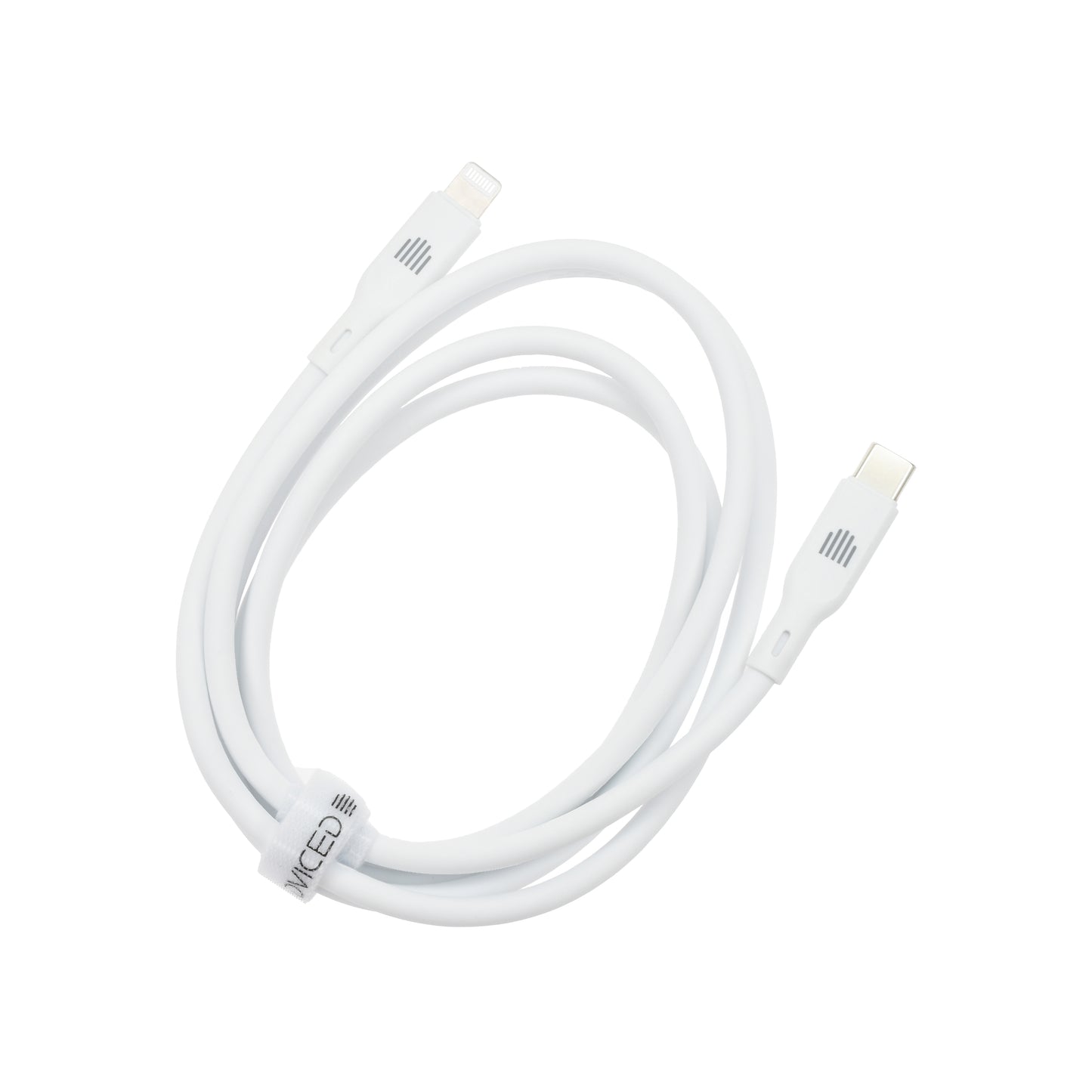 Dviced kabl USB-C na Lightning silicone 1,25m - White