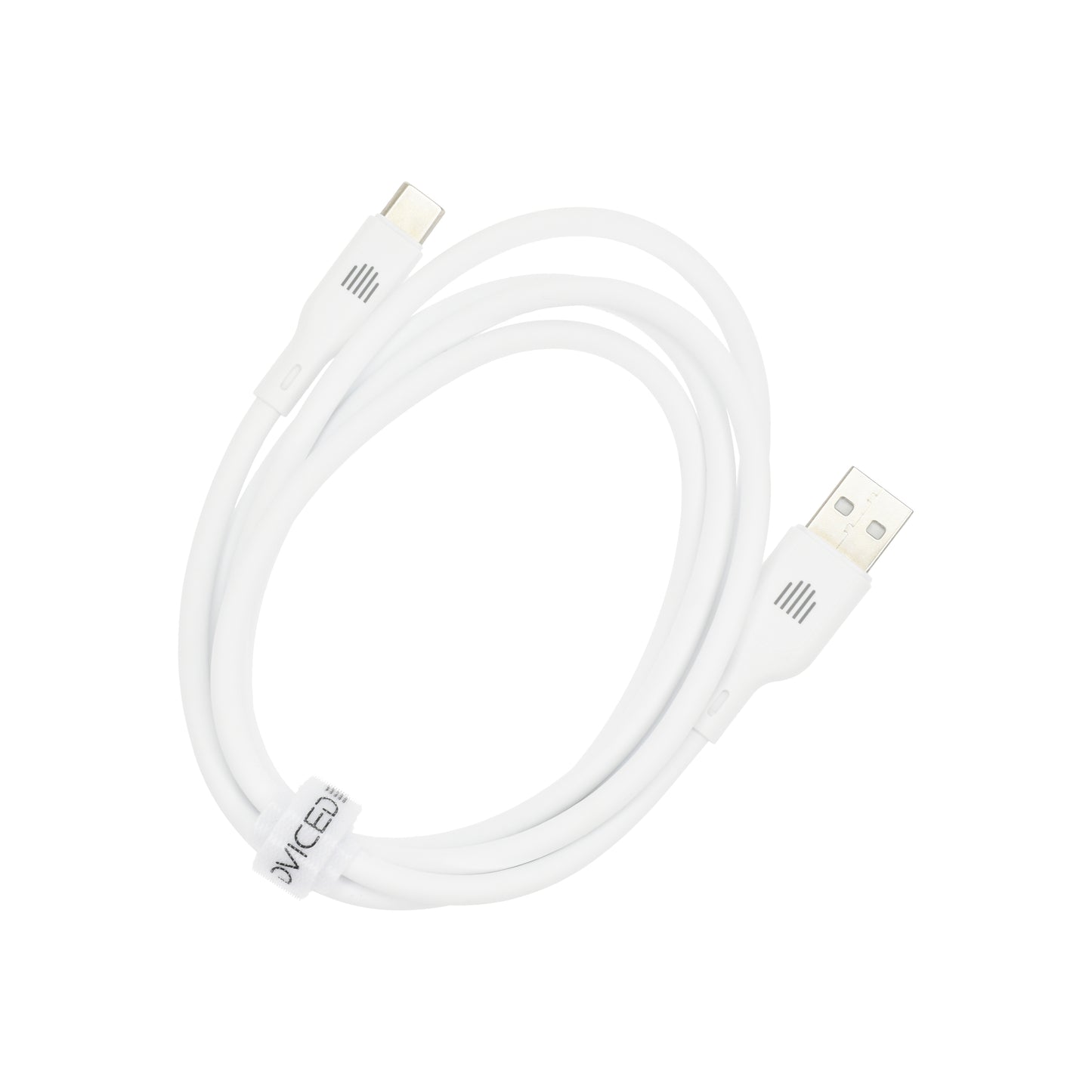 Dviced kabl USB-A na USB-C silicone 1,25m - White