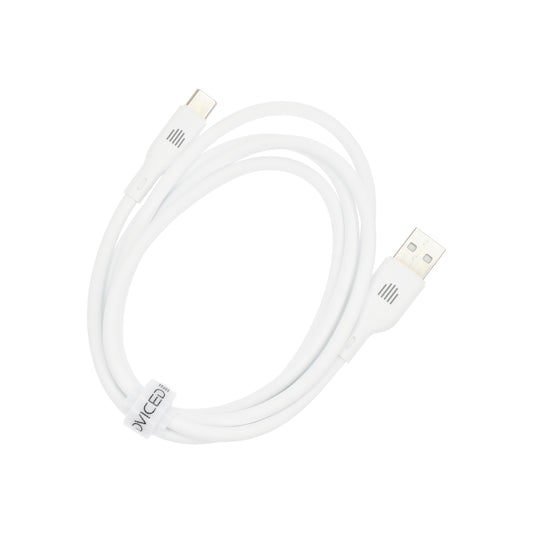 Dviced kabl USB-A na USB-C silicone 1,25m - White