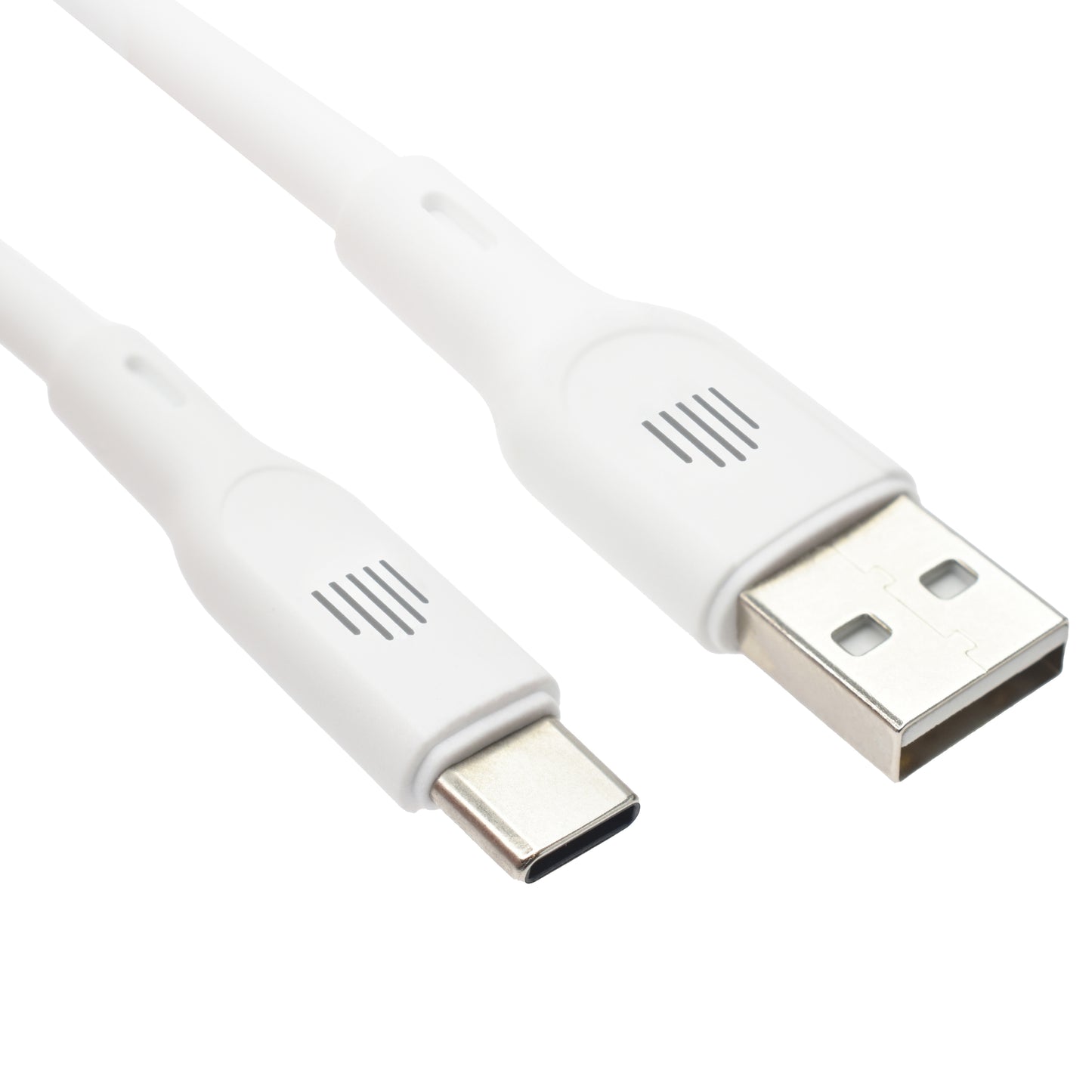 Dviced kabl USB-A na USB-C silicone 1,25m - White