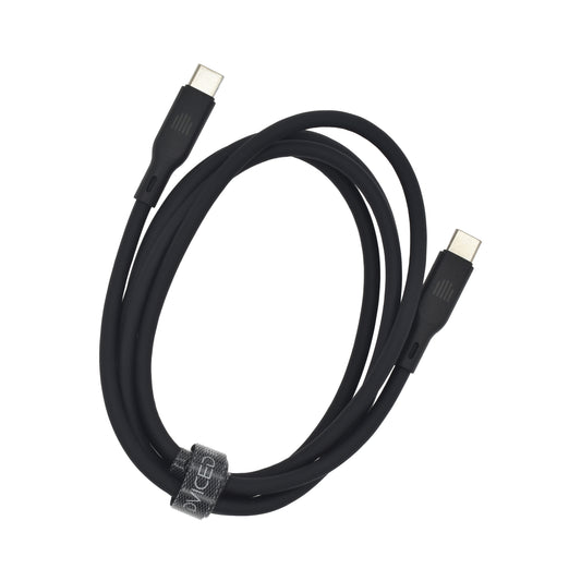 Dviced kabl USB-C na USB-C silicone 1,25m - Black