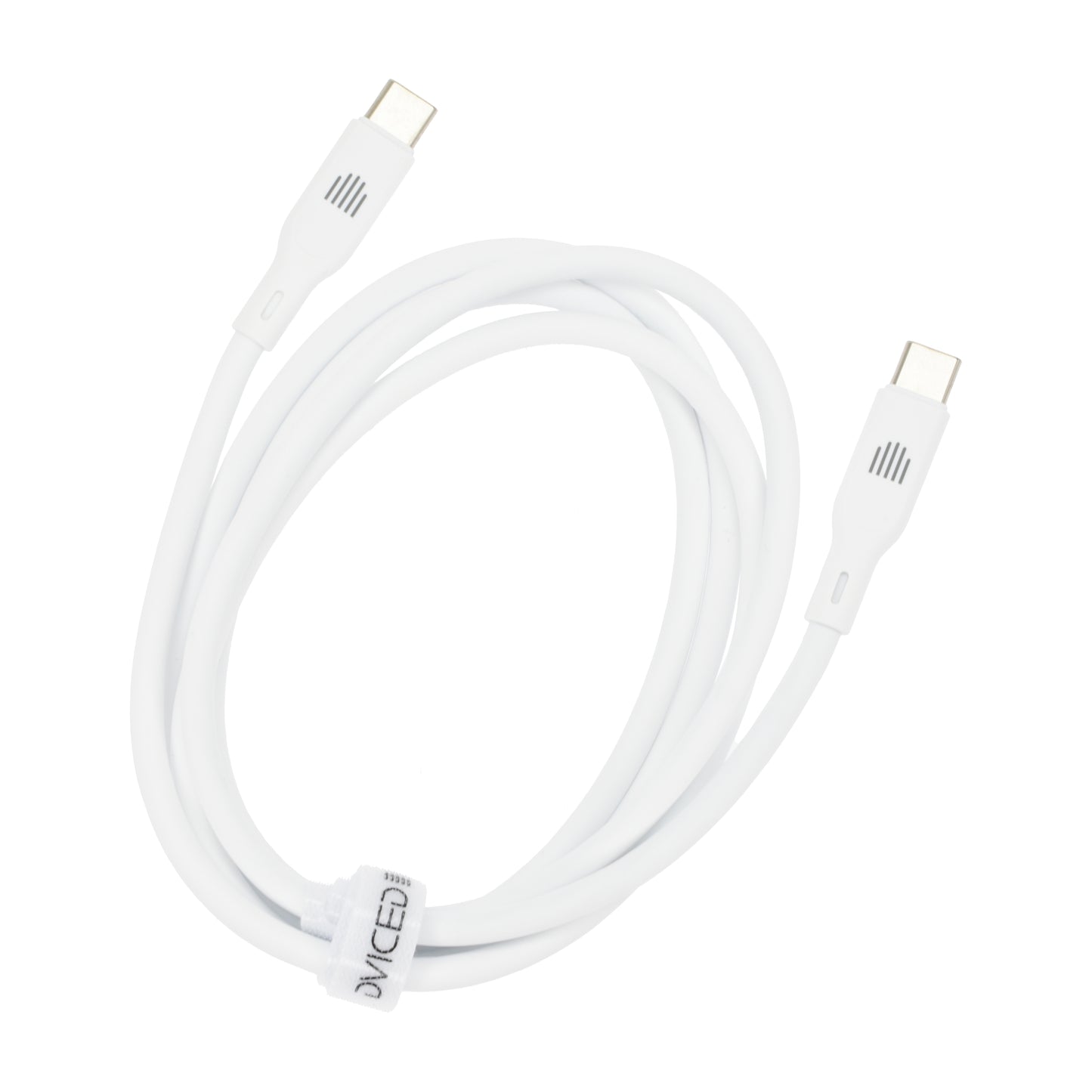Dviced kabl USB-C na USB-C silicone 1,25m - White