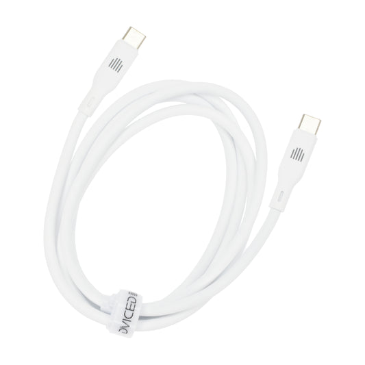 Dviced kabl USB-C na USB-C silicone 1,25m - White