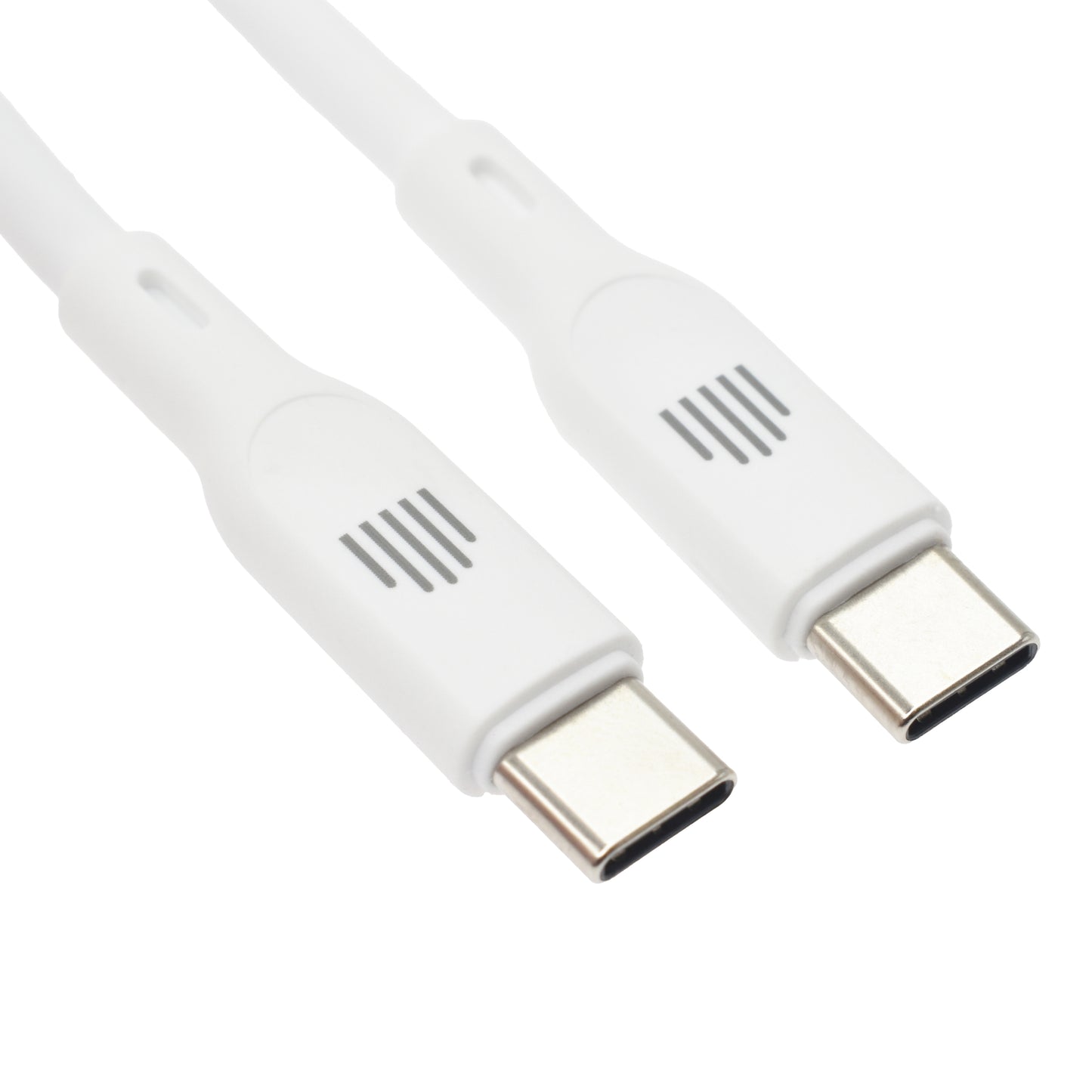 Dviced kabl USB-C na USB-C silicone 1,25m - White