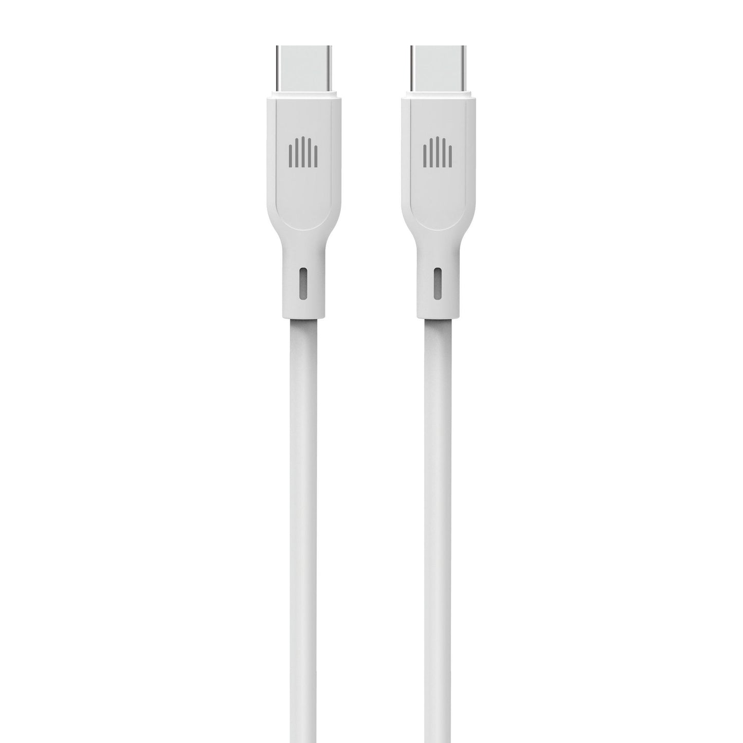 Dviced kabl USB-C na USB-C silicone 1,25m - White