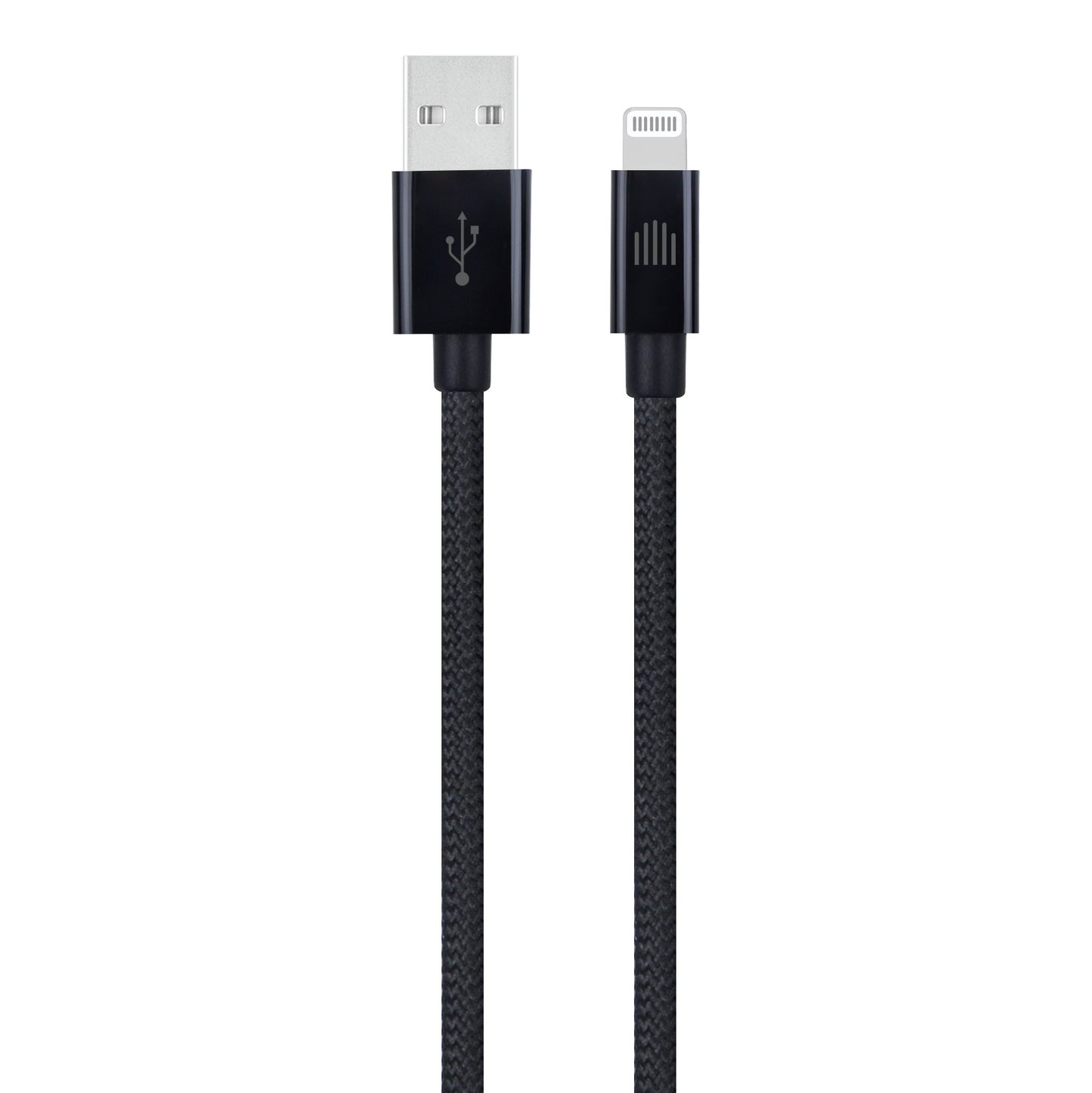Dviced kabl USB-A na Lightning Nylon Textile 0,25m - Black