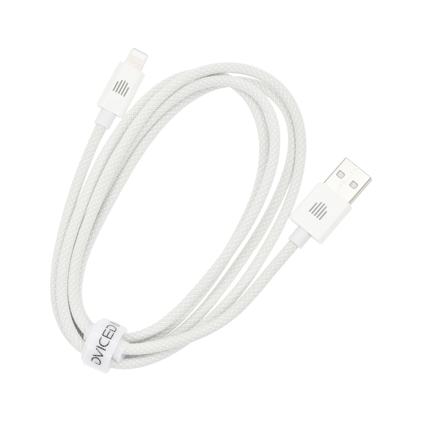 Dviced kabl USB-A na Lightning Nylon Textile 1,25m - White