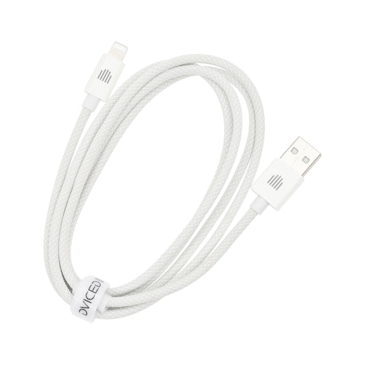 Dviced kabl USB-A na Lightning Nylon Textile 1,25m - White