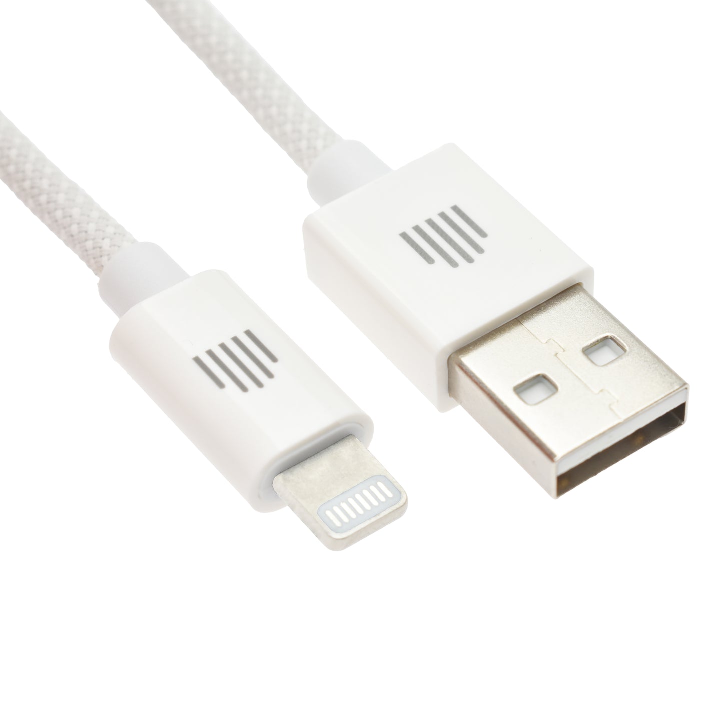 Dviced kabl USB-A na Lightning Nylon Textile 1,25m - White
