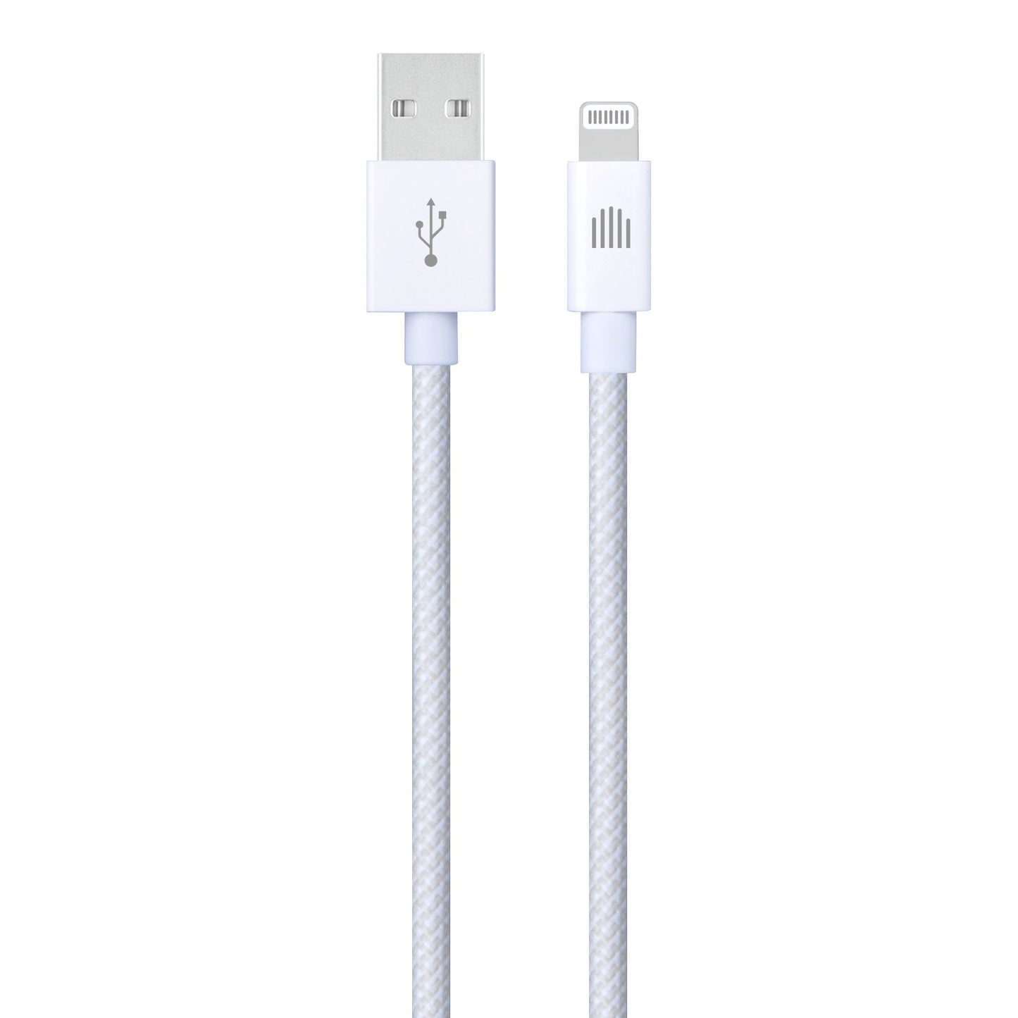 Dviced kabl USB-A na Lightning Nylon Textile 1,25m - White