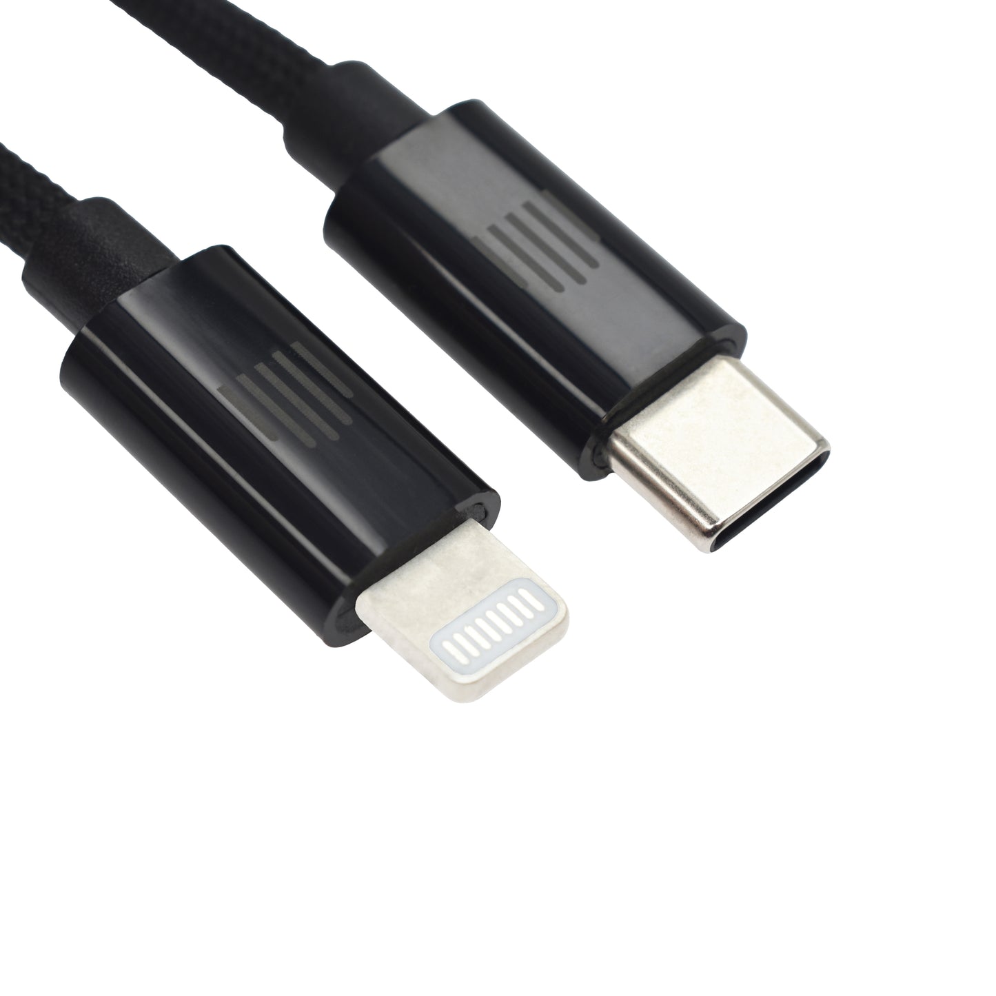 Dviced kabl USB-C na Lightning Nylon Textile 0,25m - Black