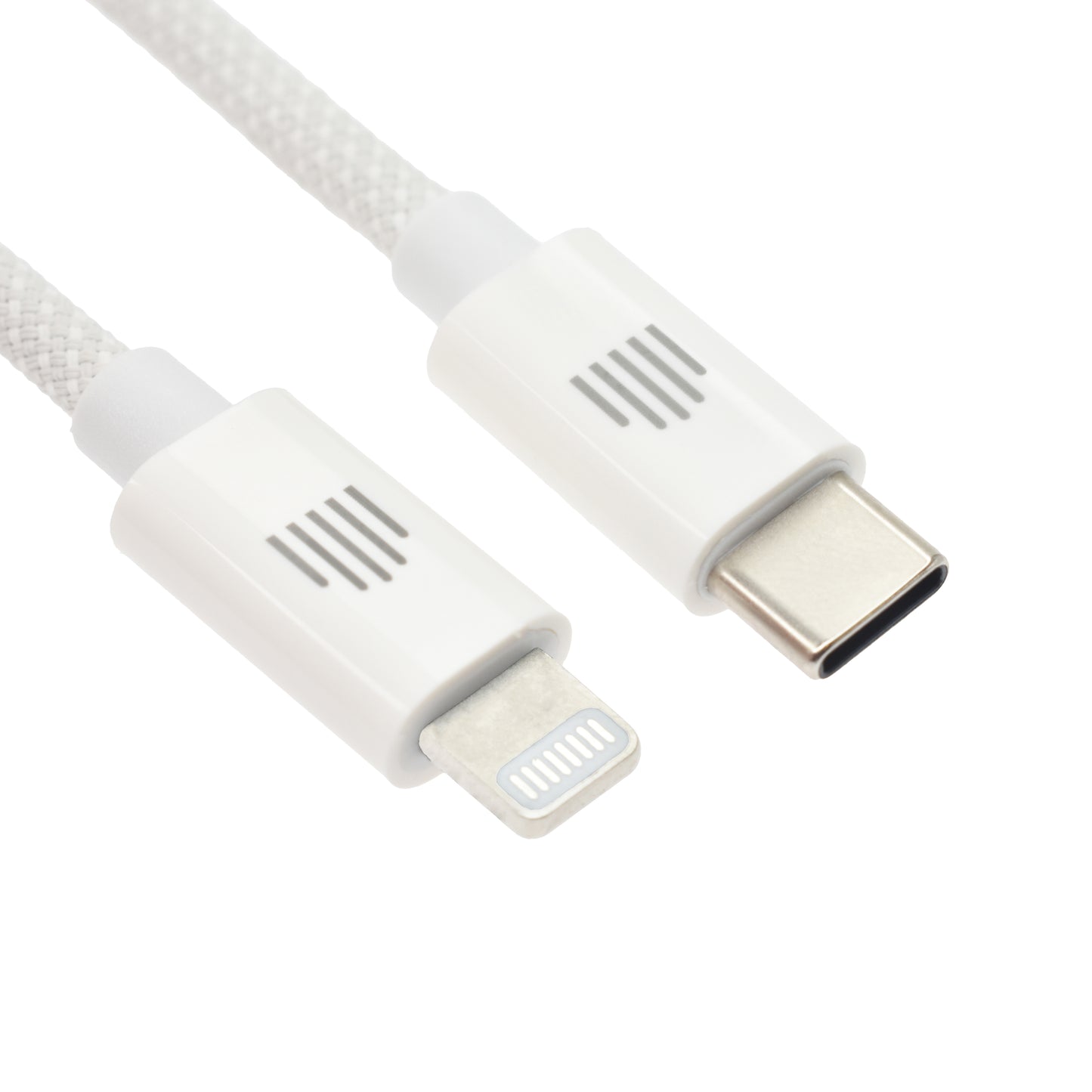 Dviced kabl USB-C na Lightning Nylon Textile 1,25m - White