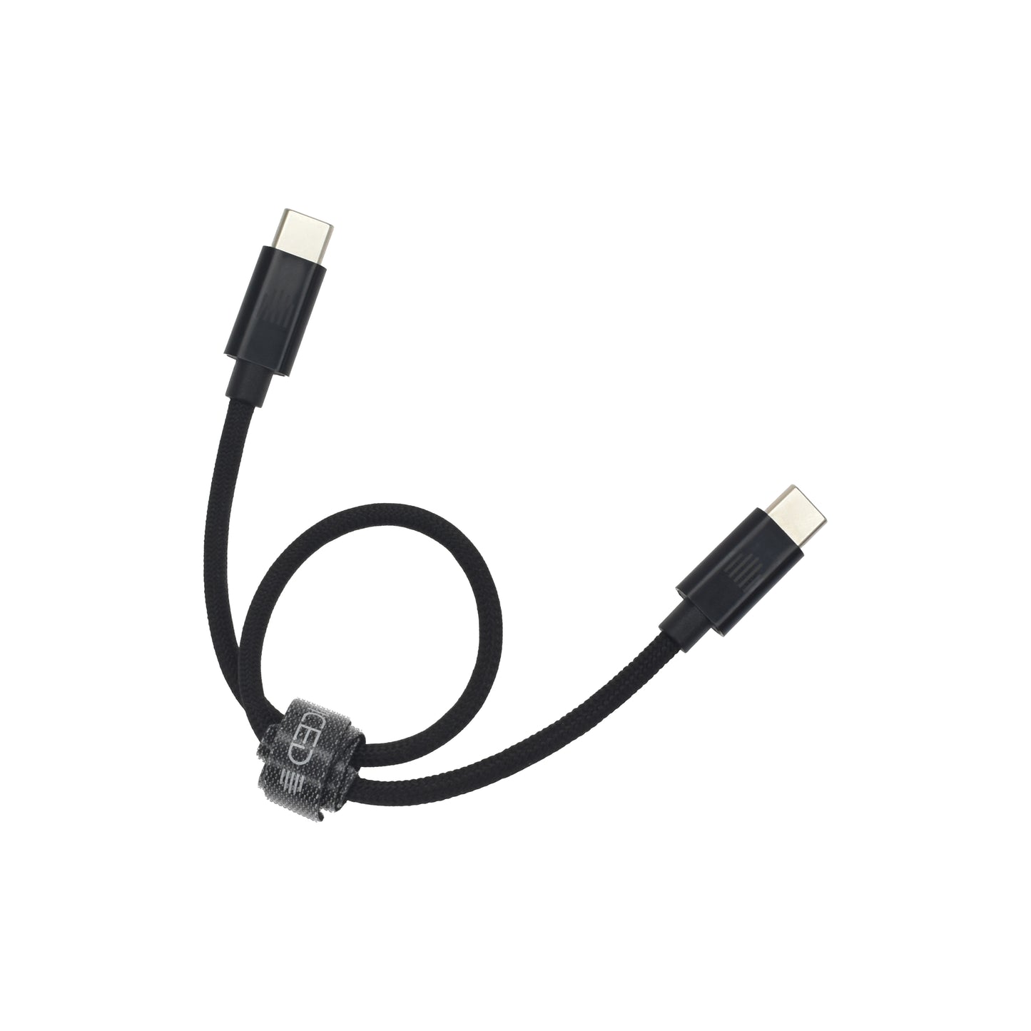 Dviced kabl USB-C na USB-C Nylon Textile 0,25m - Black