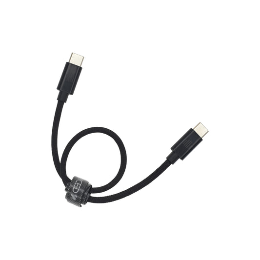 Dviced kabl USB-C na USB-C Nylon Textile 0,25m - Black