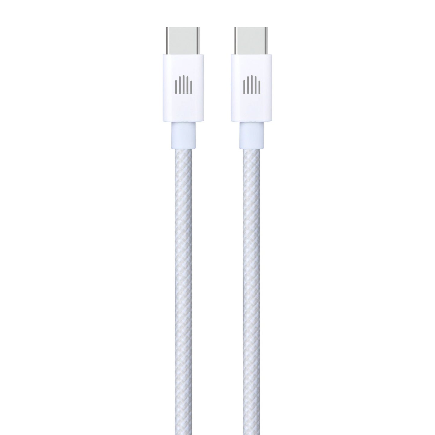 Dviced kabl USB-C na USB-C Nylon Textile 1,25m - White