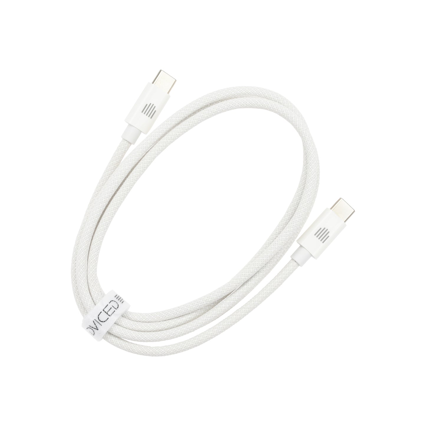 Dviced kabl USB-C na USB-C Nylon Textile 1,25m - White