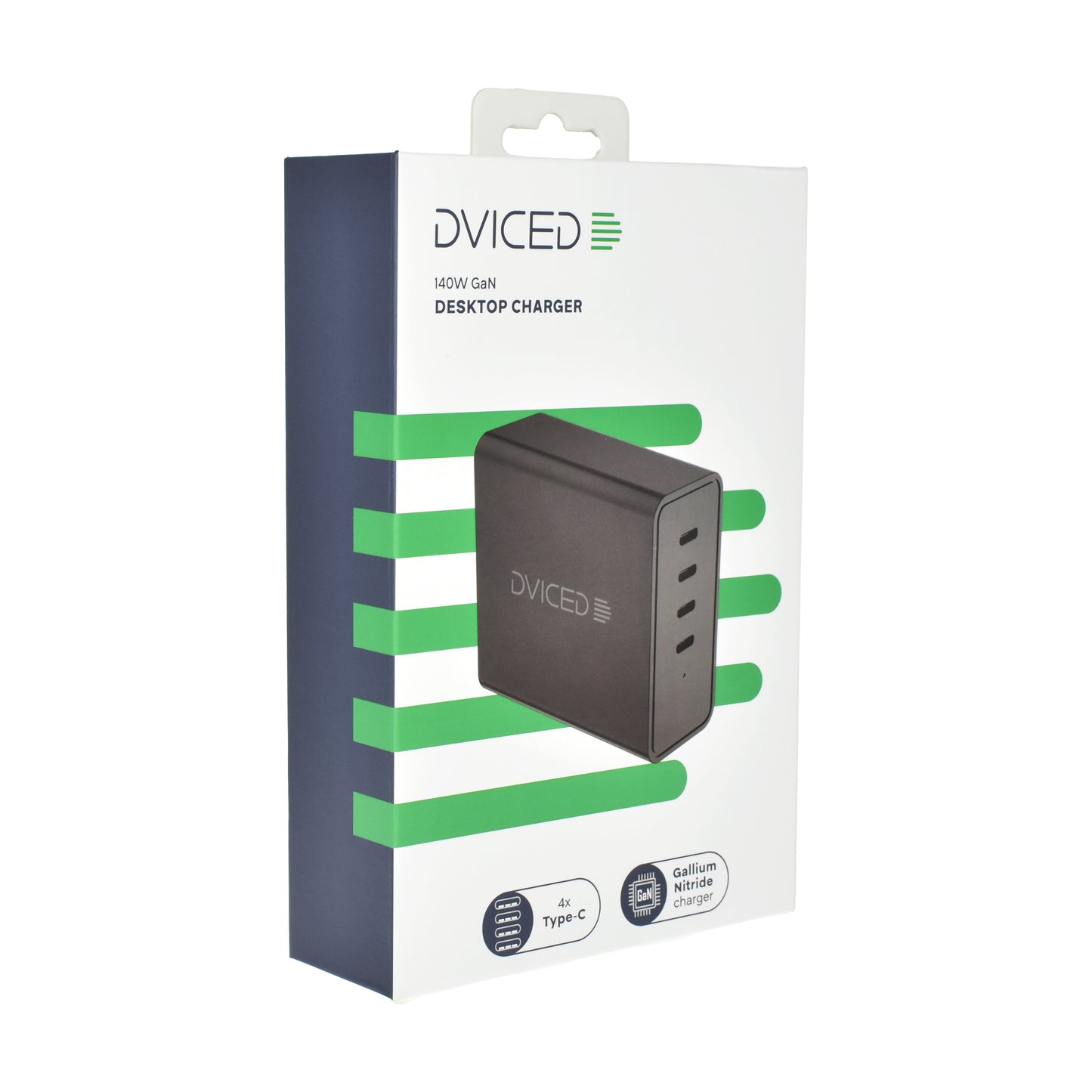 Dviced Desktop punjač 140W GaN 4C EU - Black