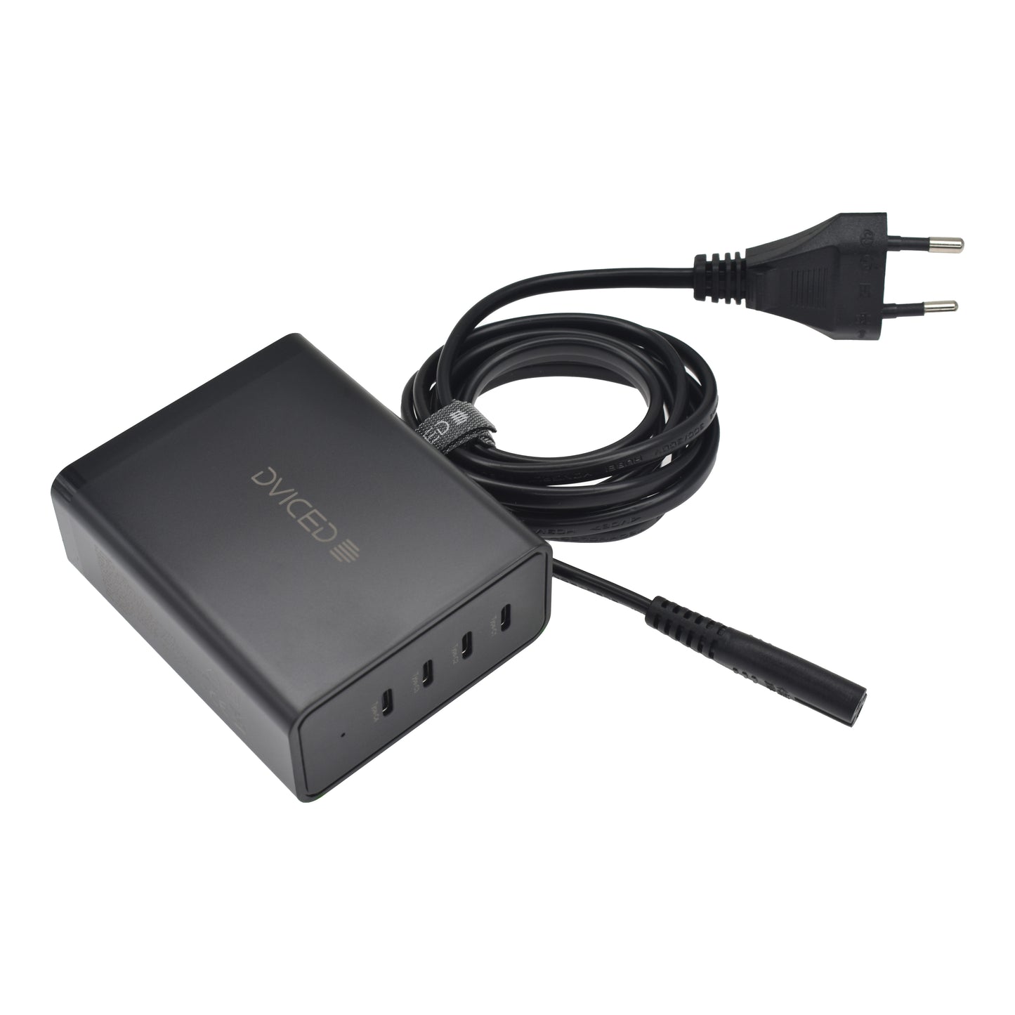 Dviced Desktop punjač 140W GaN 4C EU - Black
