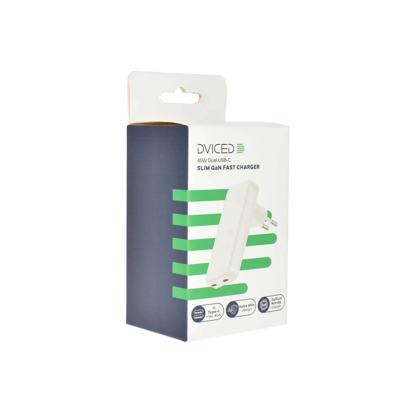 Dviced punjač 45W GaN CC EU - White