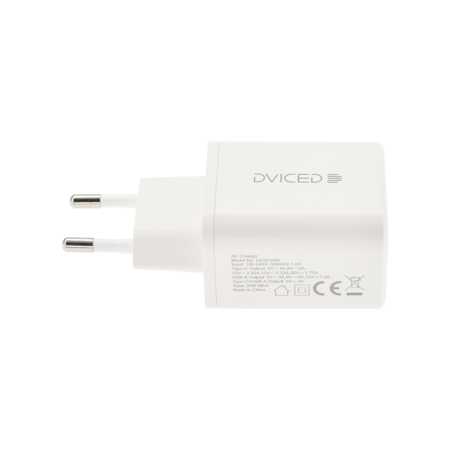 Dviced punjač 35W GaN 1C1A EU - White