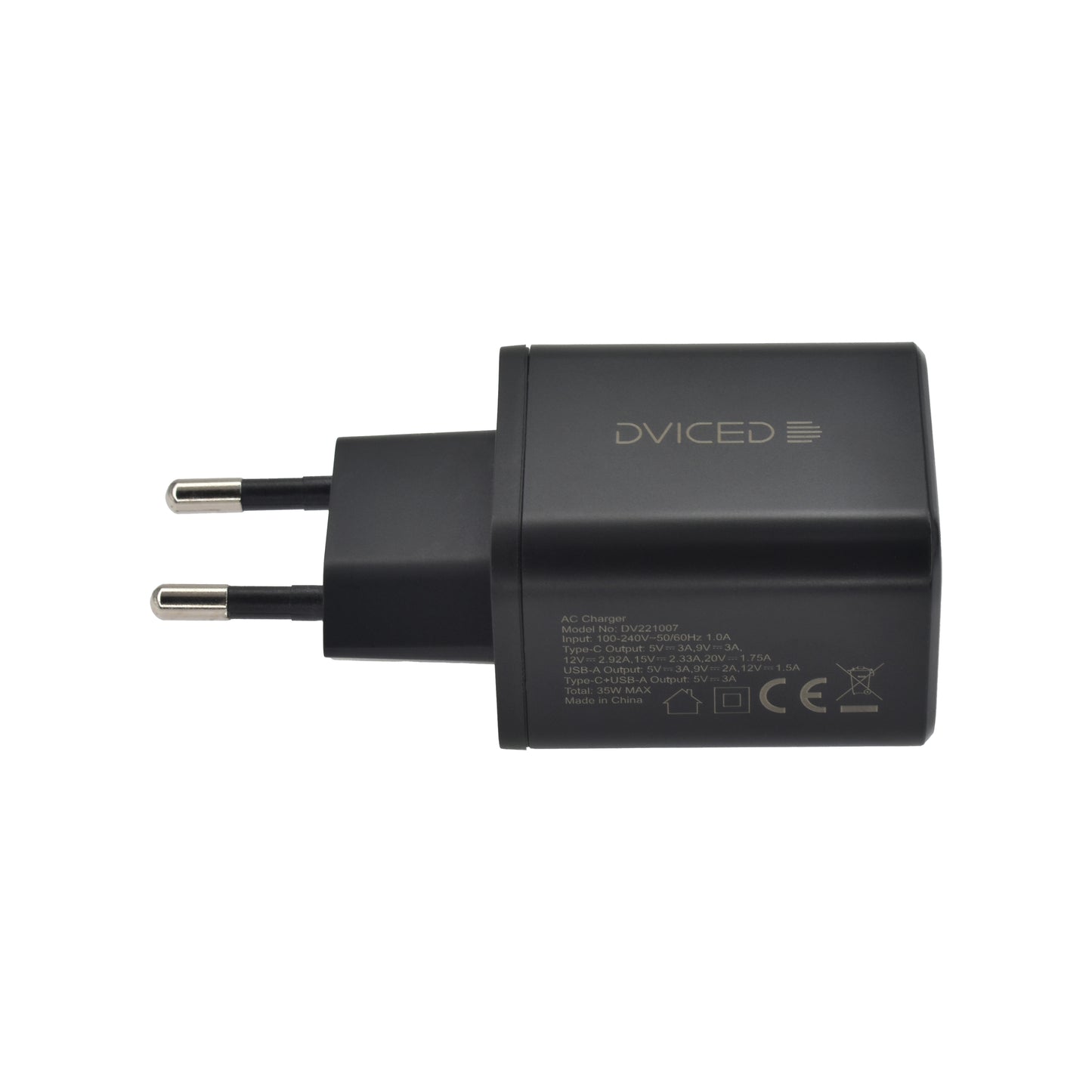 Dviced punjač 35W GaN 1C1A EU - Black